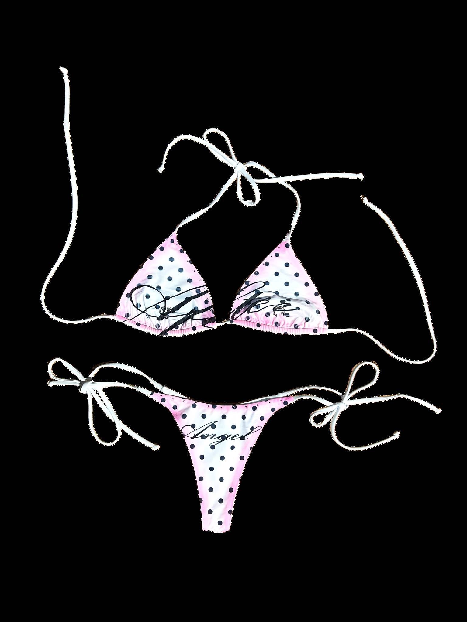 The Angel Bikini Pink Polka Dot