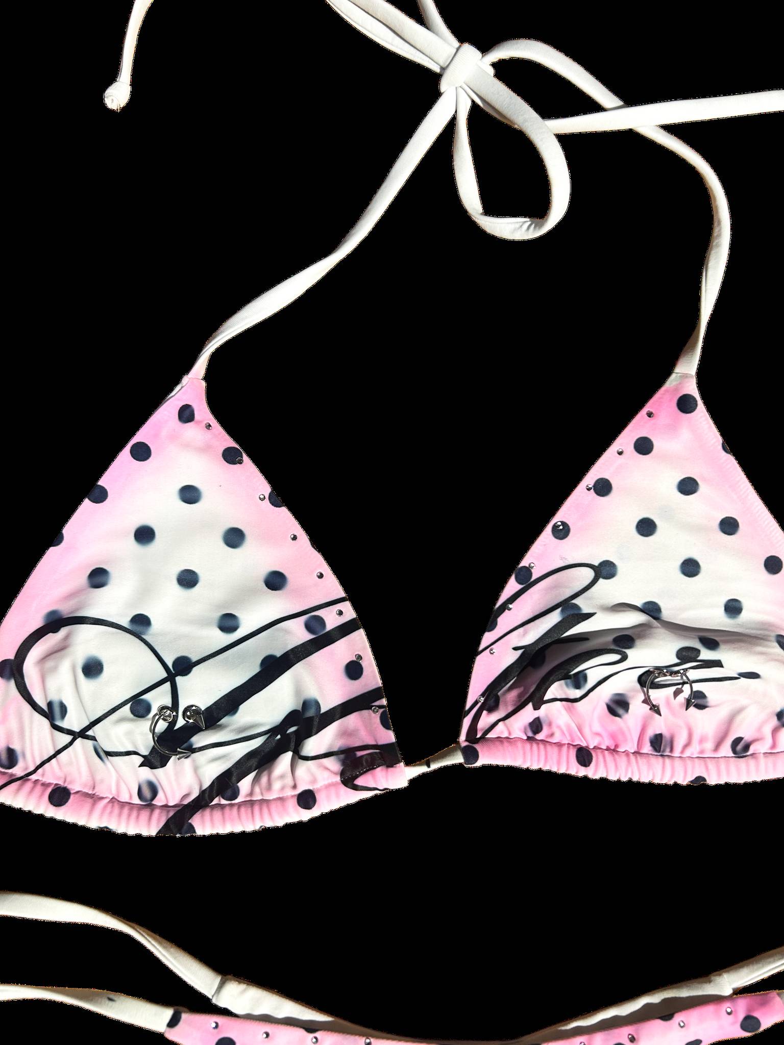 The Angel Bikini Pink Polka Dot