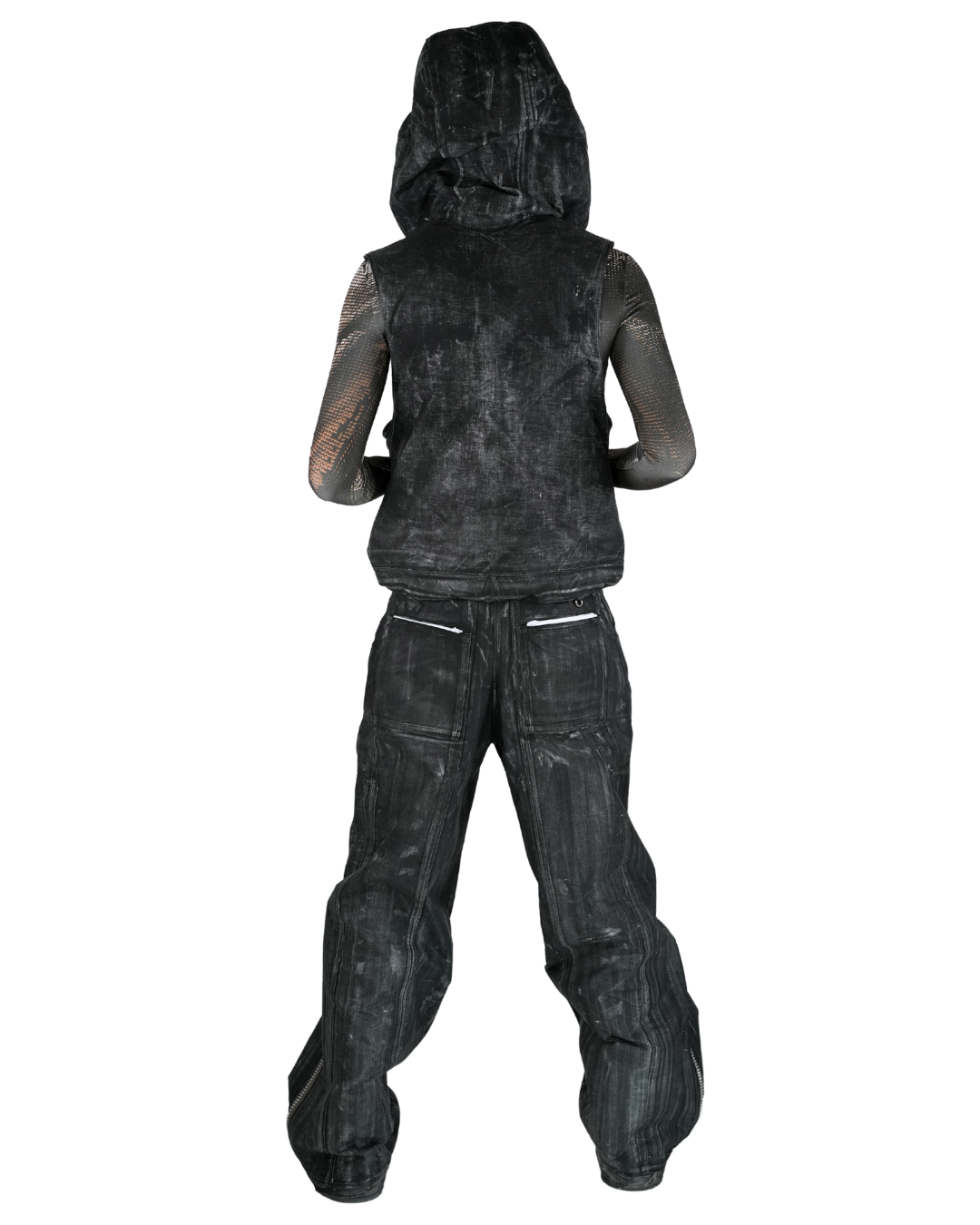 Waxed01 후드 조끼