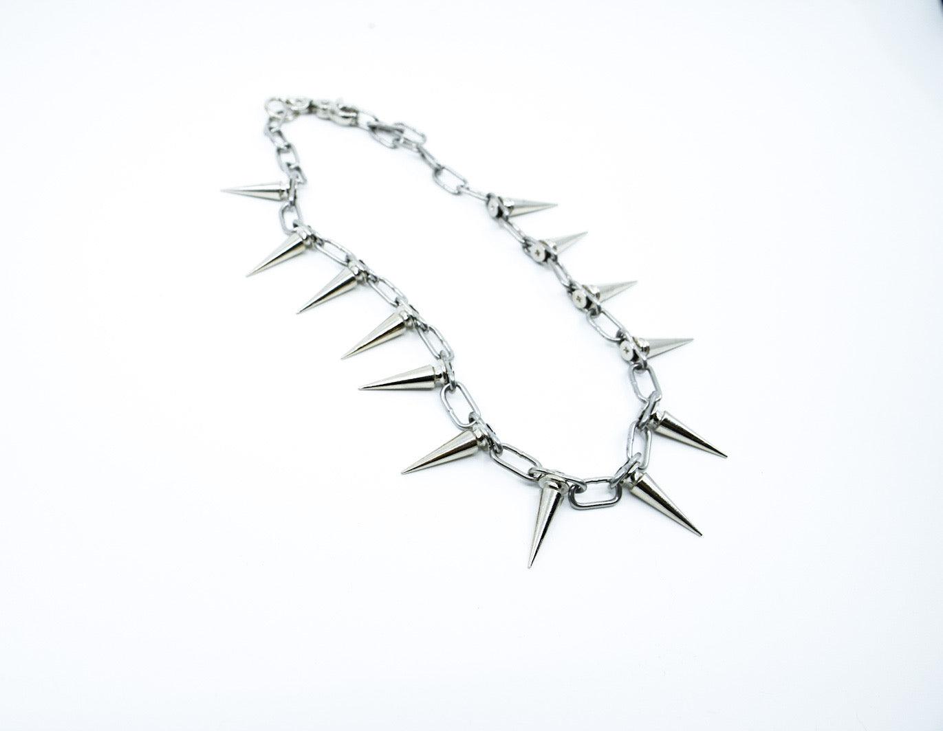 Double Spiked Necklace