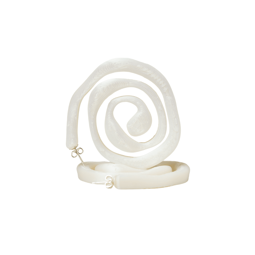 Alga Earrings in White