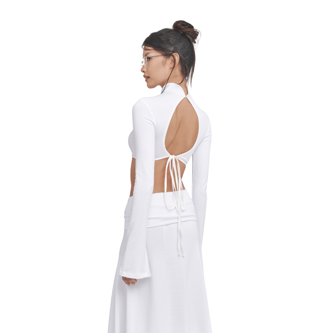 Moxie Cropped Qipao in Green
