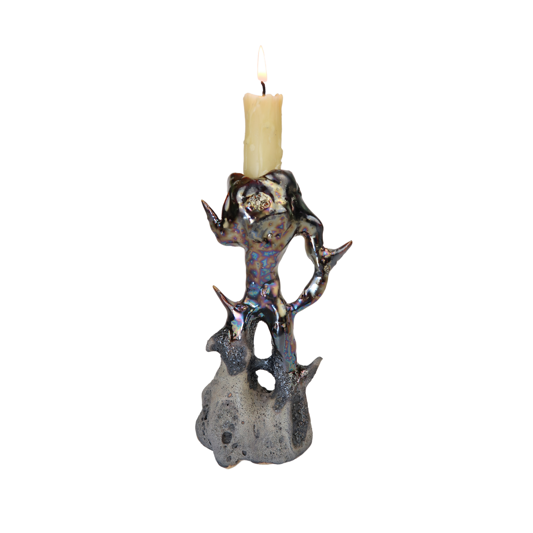 Metal Lava Candleholder 02