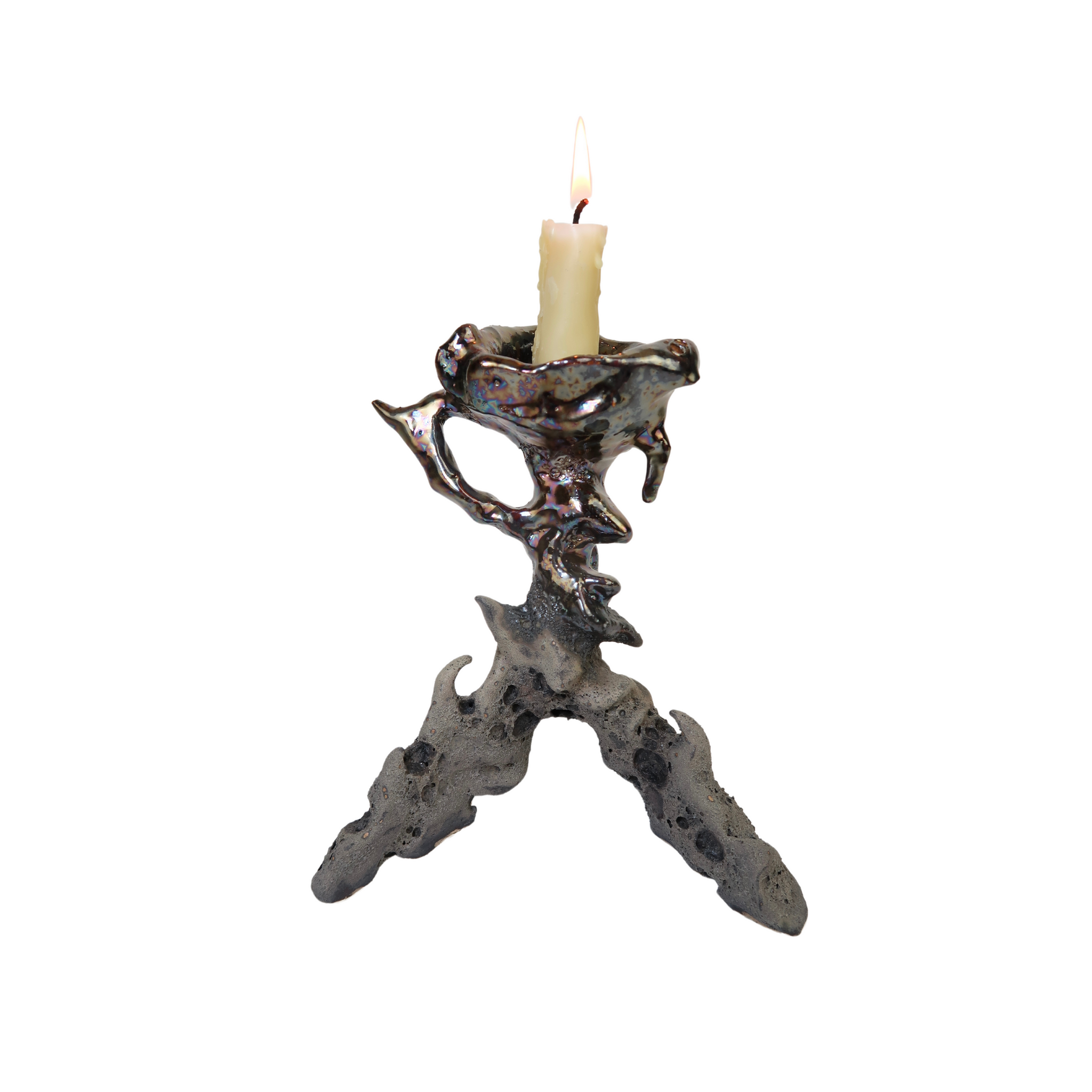 Metal Lava Candleholder 03