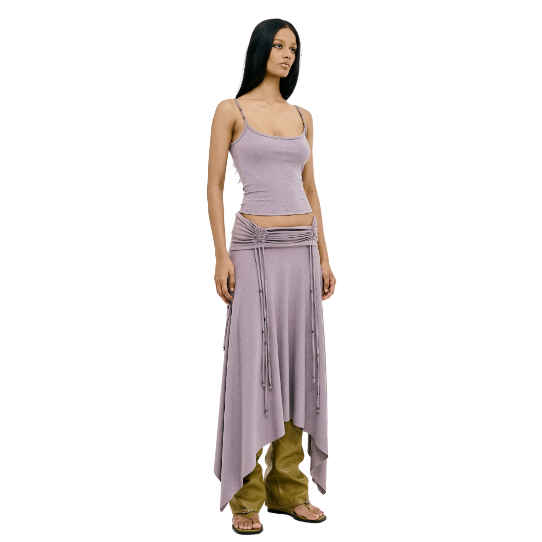 Reverent Maxi Skirt in Purple