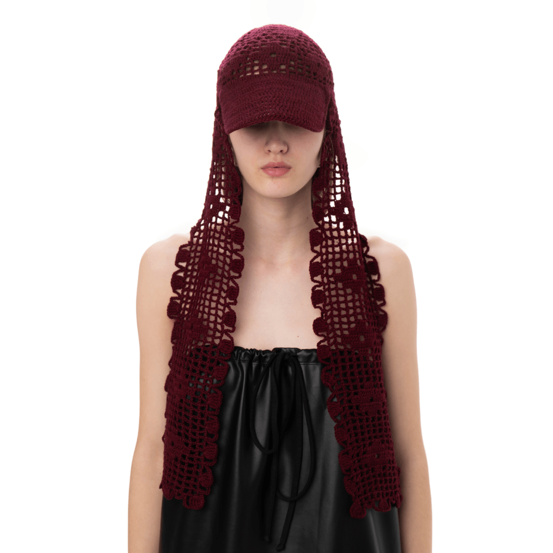크로셰 스카프 모자