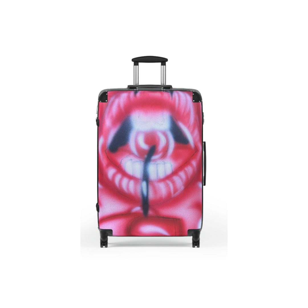 "Be Happy, Go Lucky" Airbush Suitcase