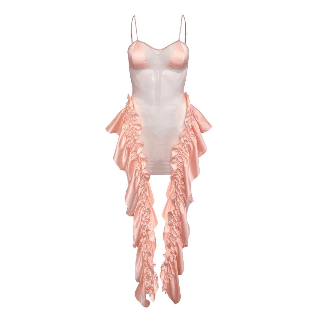 Mia Dress in Peach