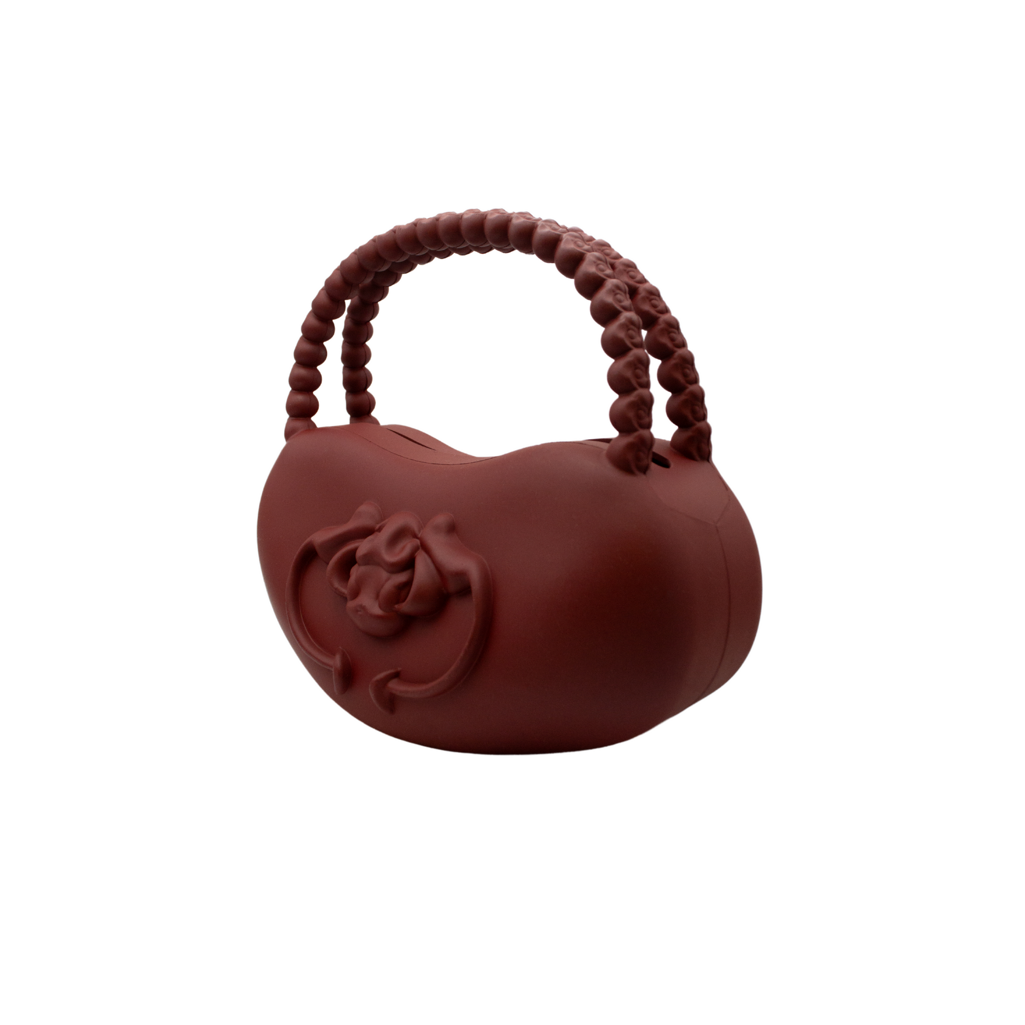 Cherry Red Charm Handle Bag