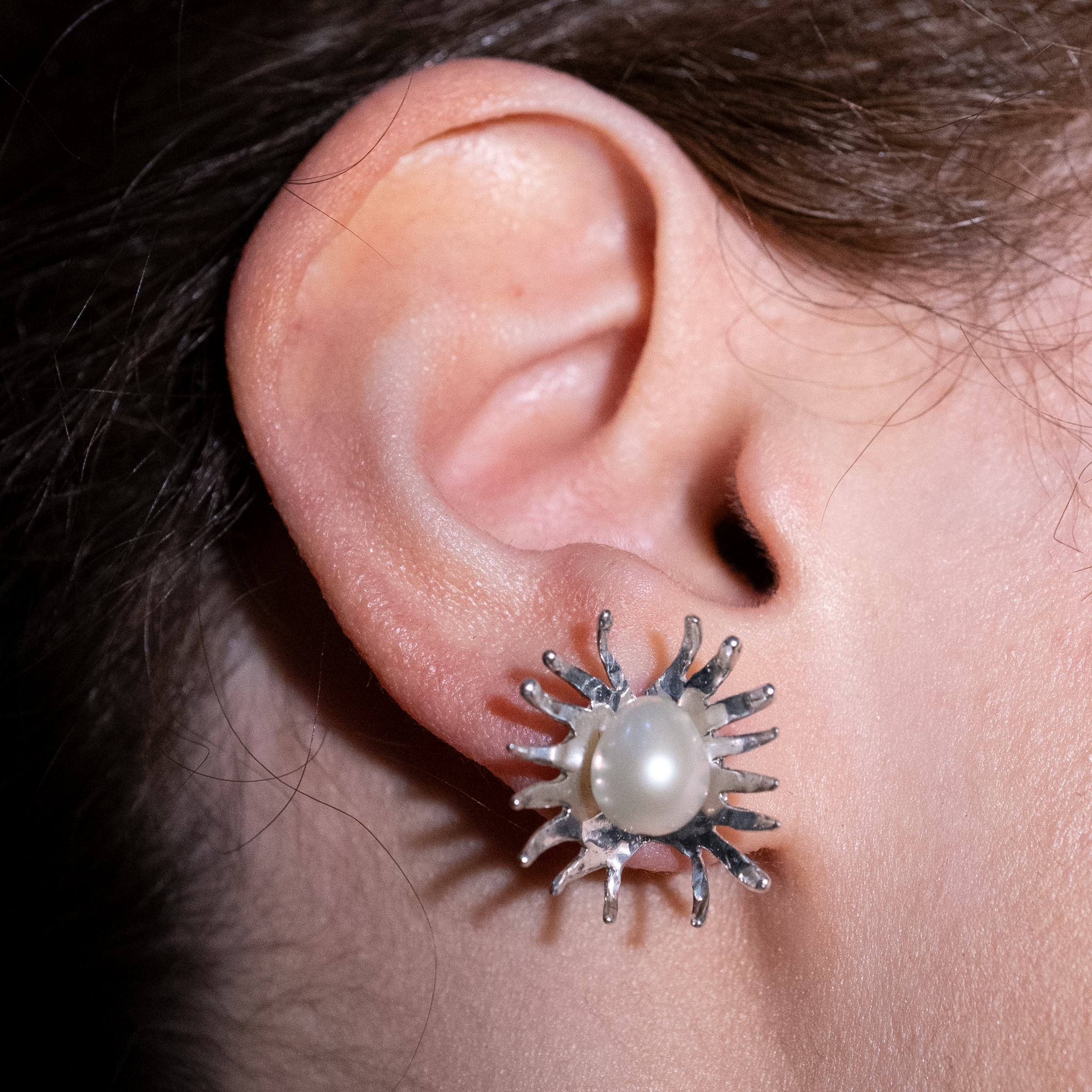 Spore Flower Earrings - Studs