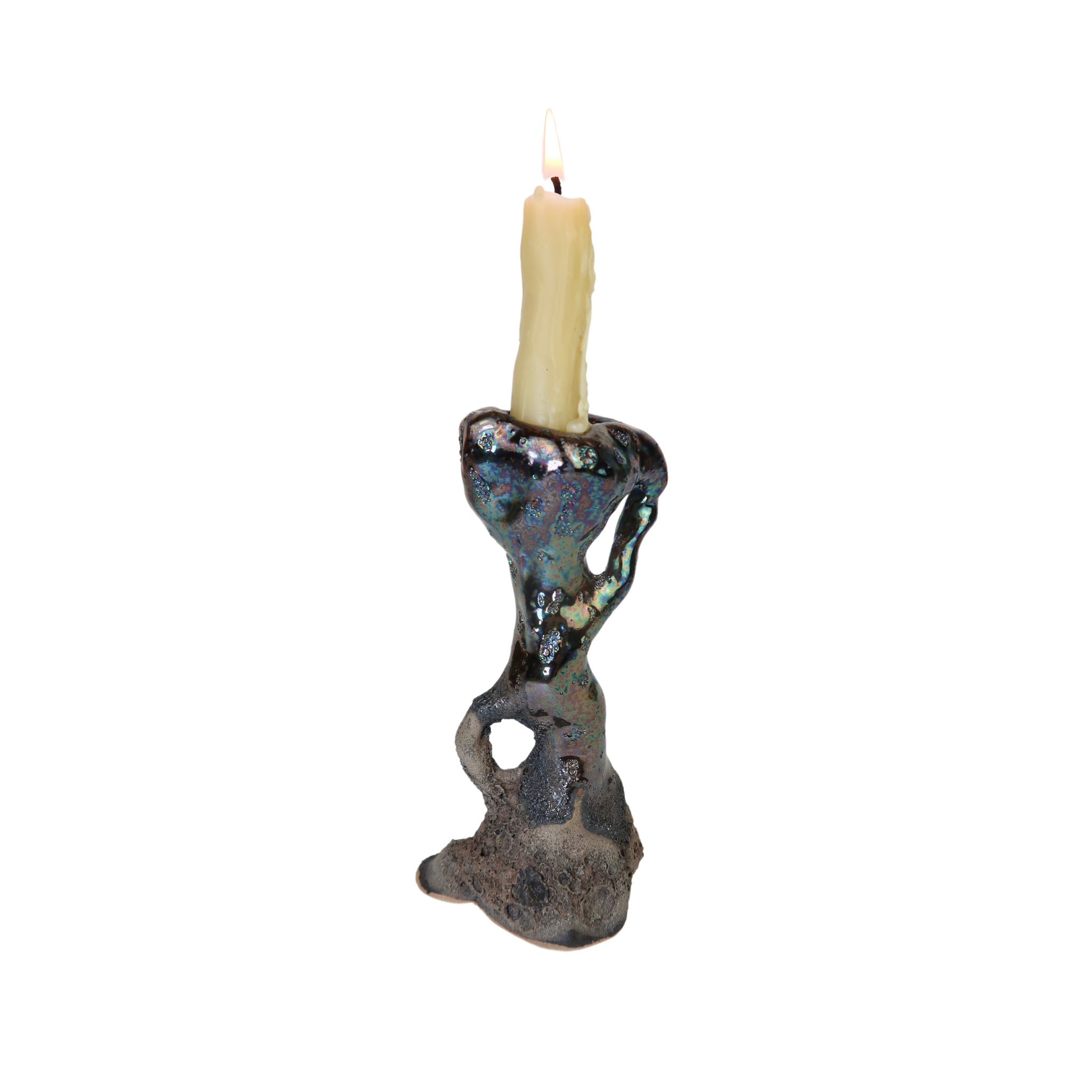 Metal Lava Candleholder 01