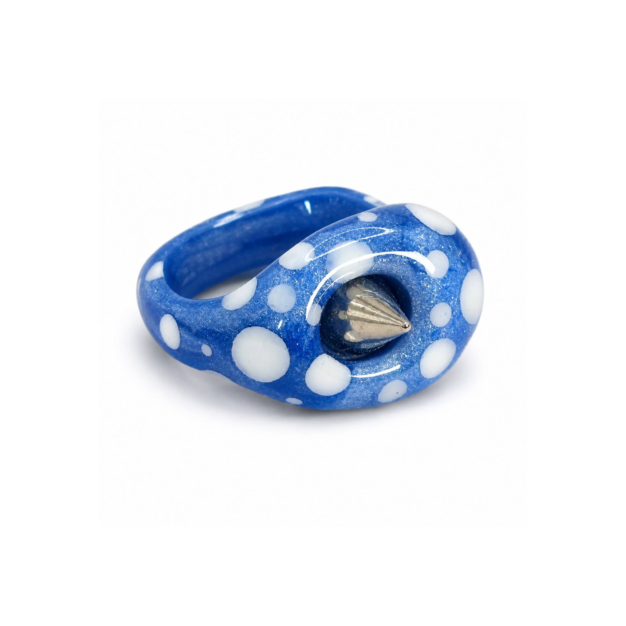 Polka Blue
