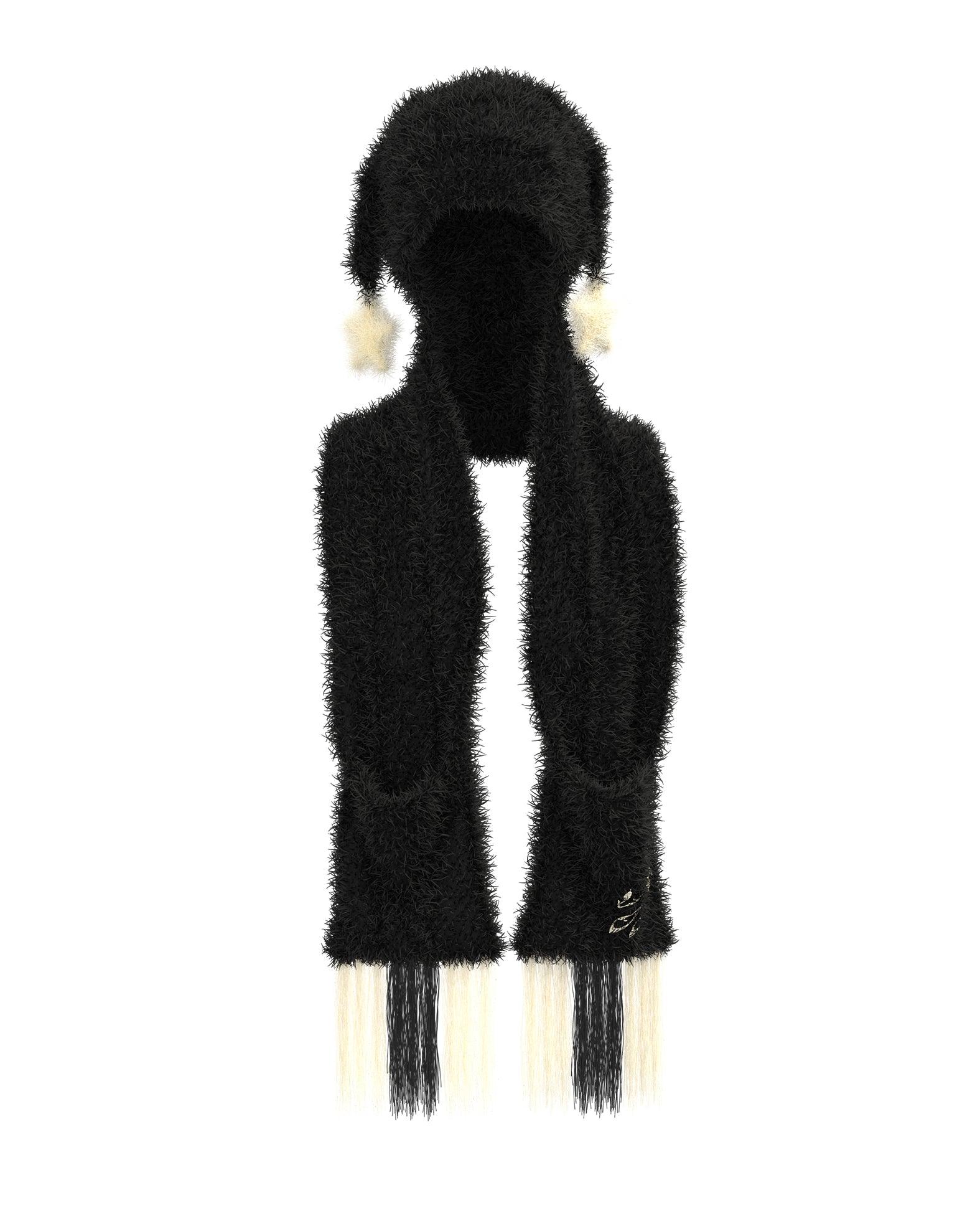 Thousand Way Beaniecarf in Black