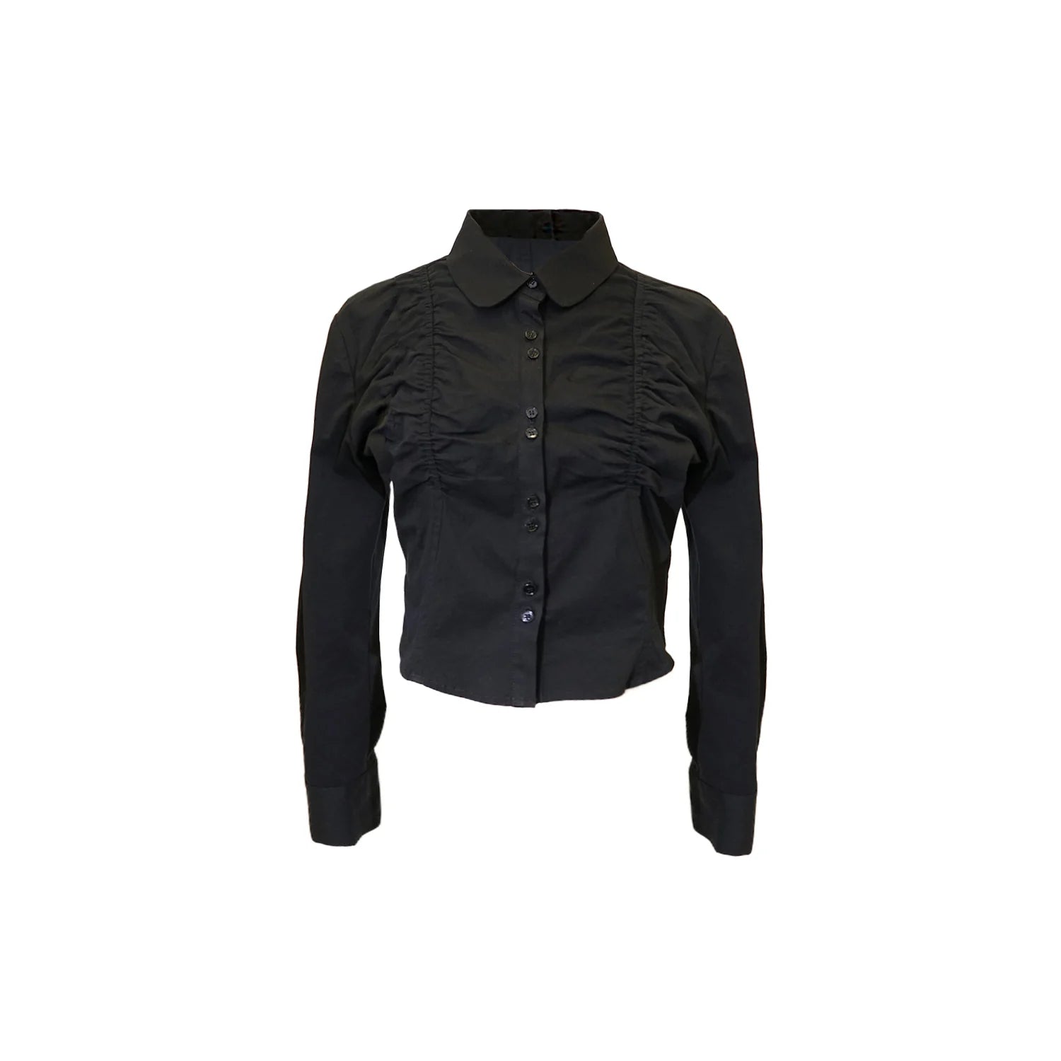 Bestie Ruched Blouse in Black