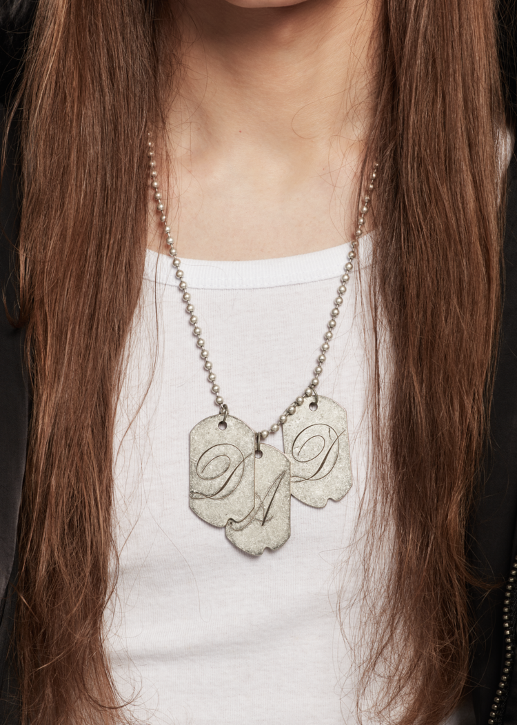 ネックレス・ペンダント [604SERVICE]Dad Tag Necklace - Sliver Dad Tag Necklace – ap0cene