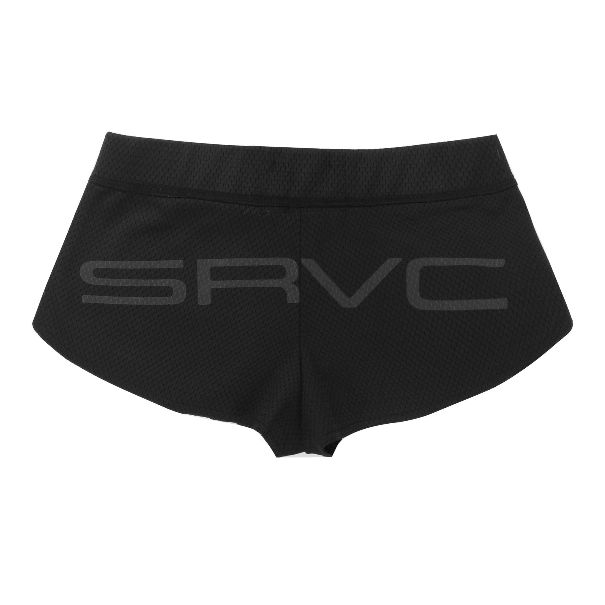 Zip Sporty Micro Shorts in Black