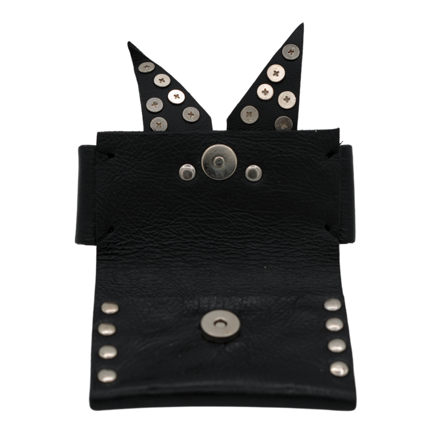 실버 스파이키 동전 지갑