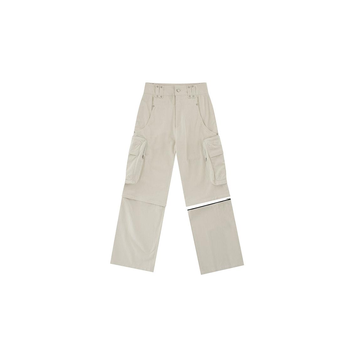 Detachable Cargo Pants in Cream