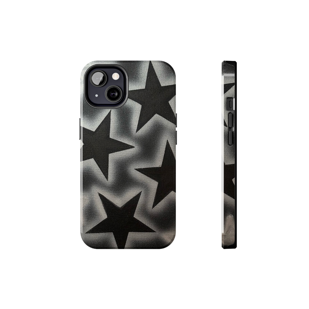 "Chrome Stars" Airbrush iPhone Case