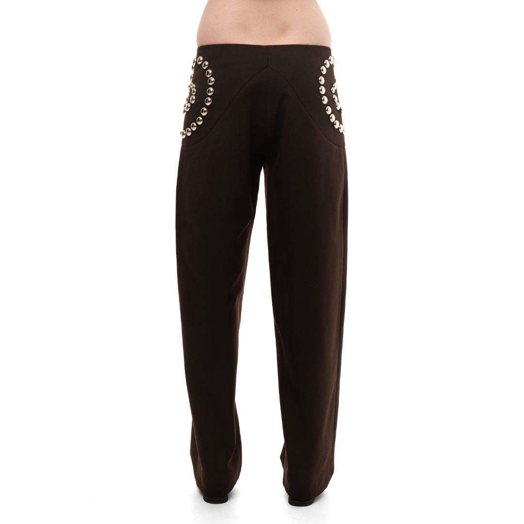 Studded Spiral Trousers