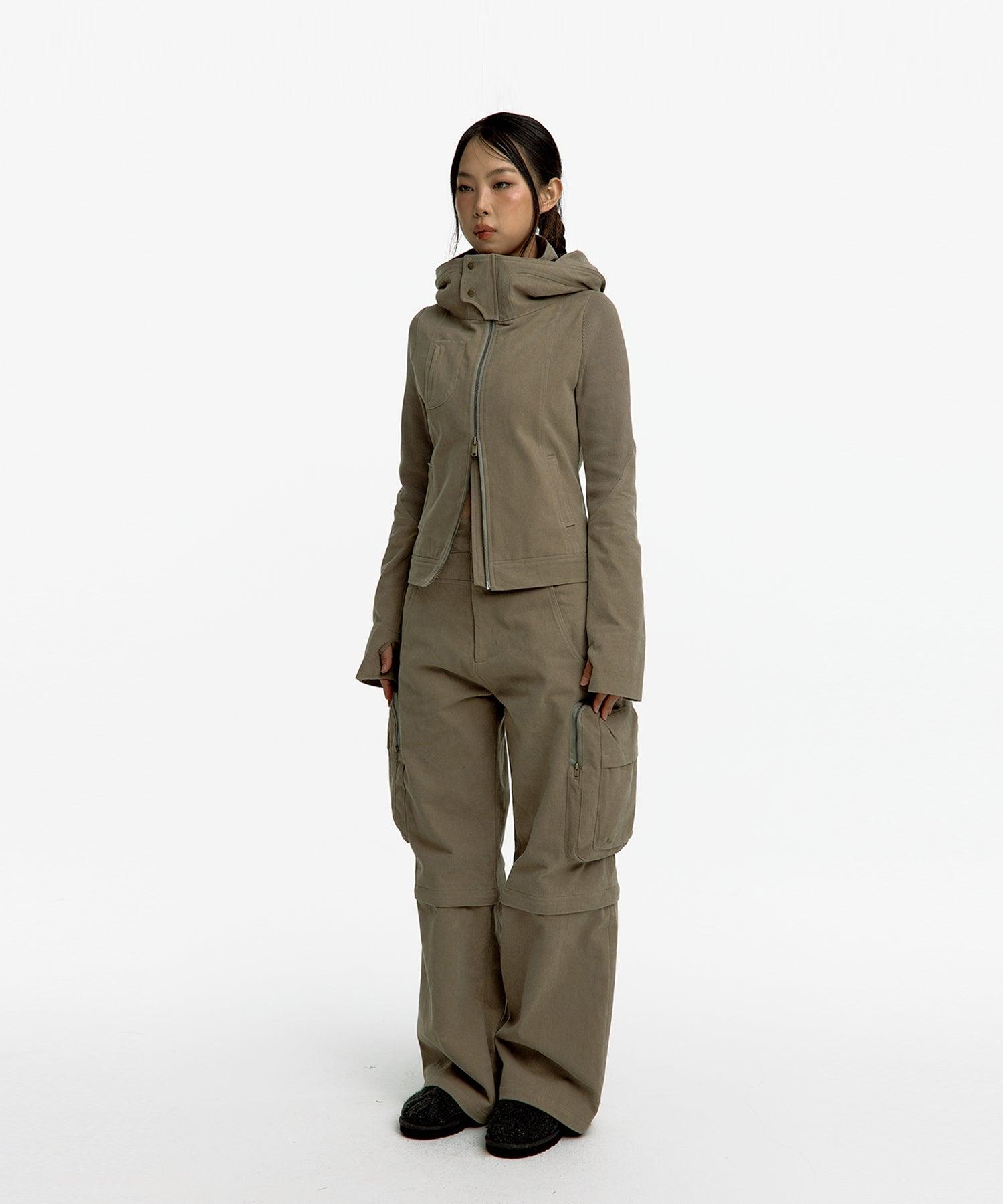 Detachable Cargo Pants in Cream