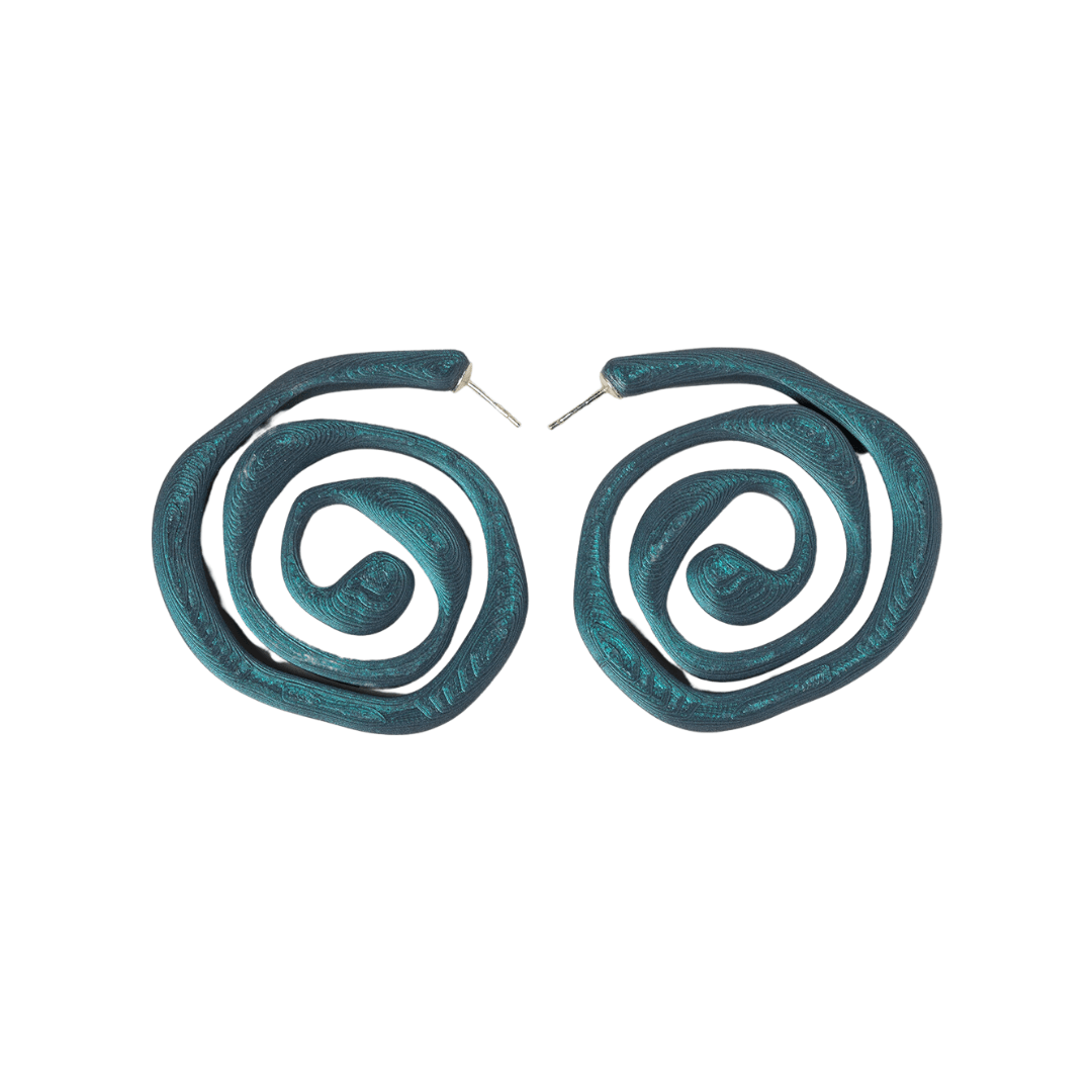 Alga Earrings in White