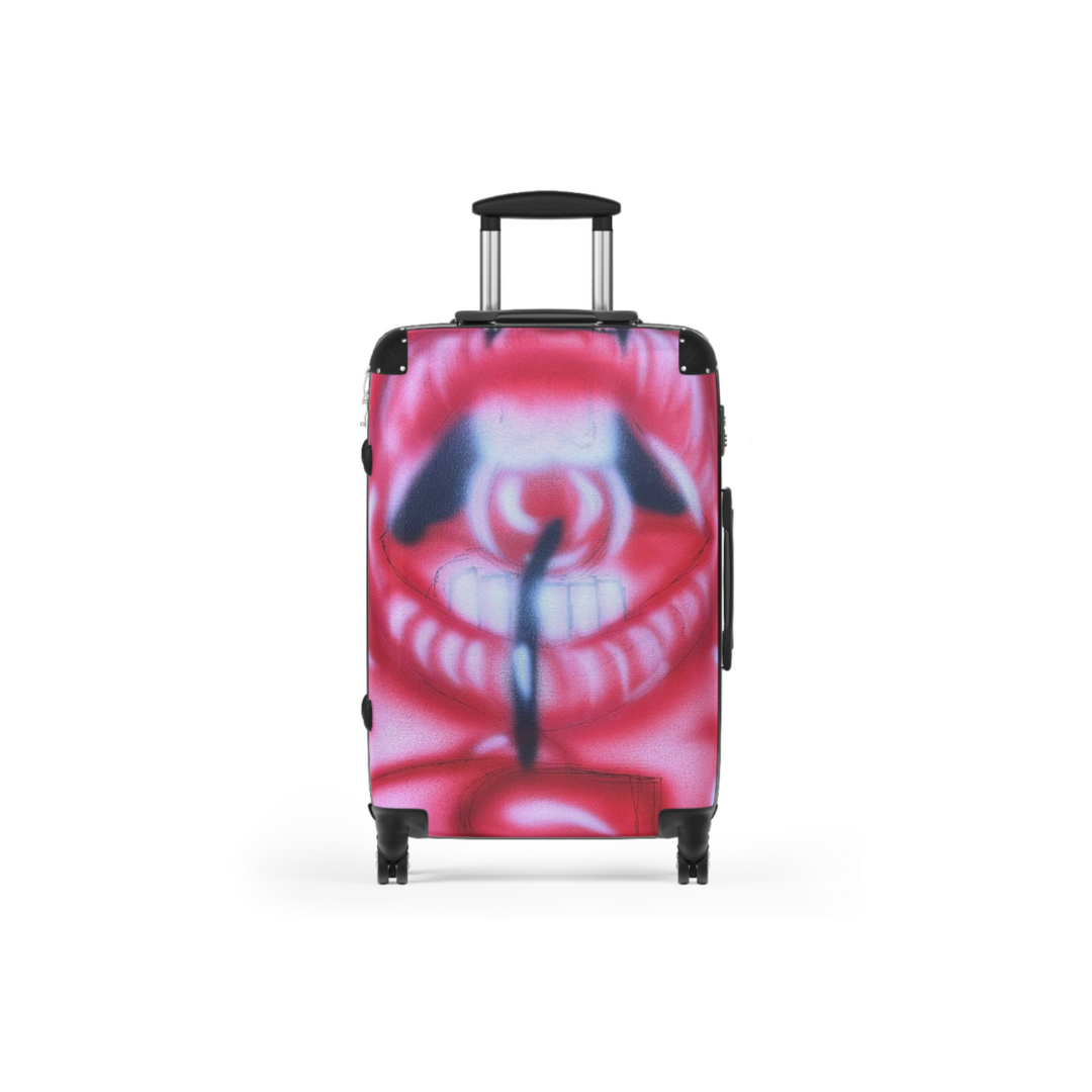 Be Happy, Go Lucky Airbrush Suitcase