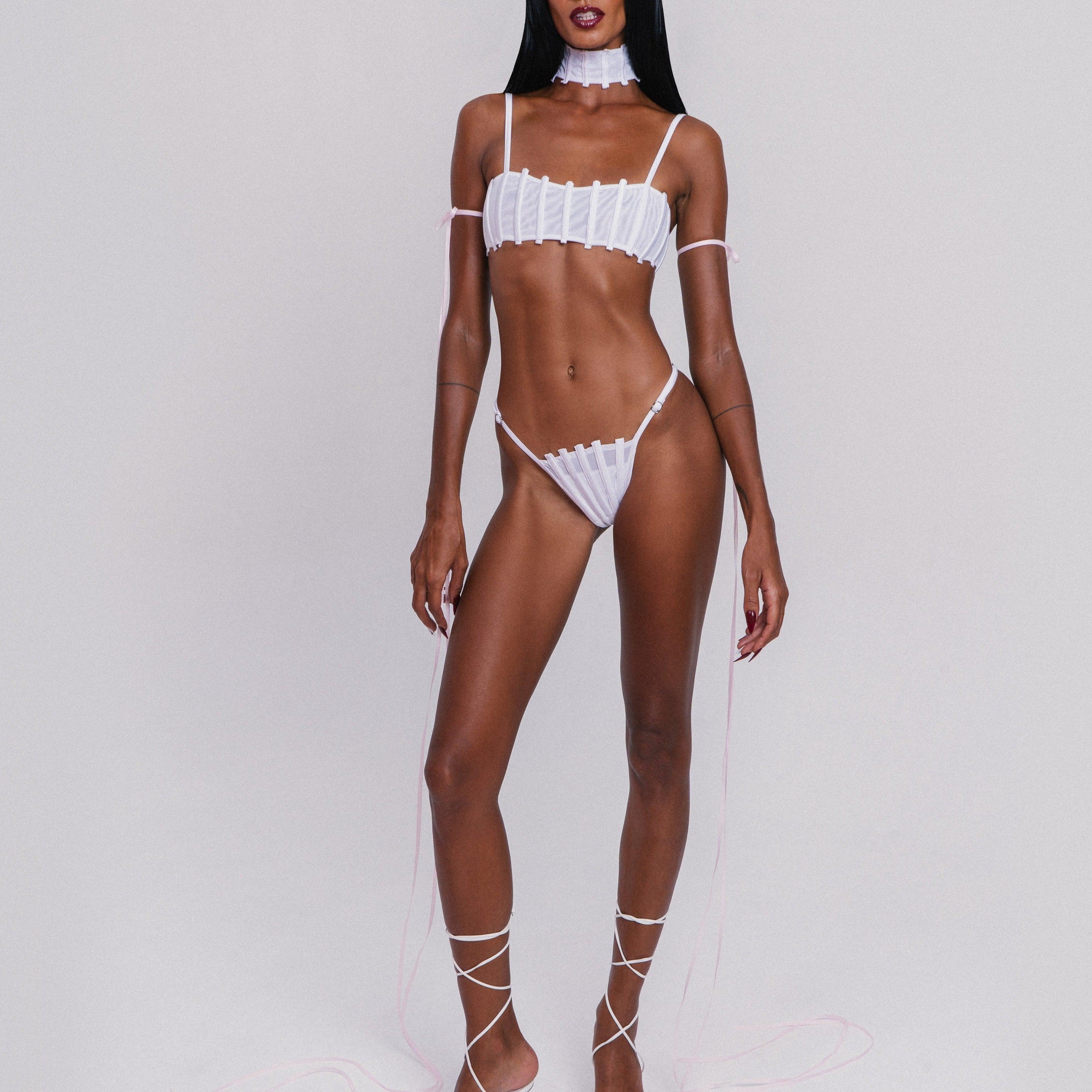 코르셋 비키니 탑