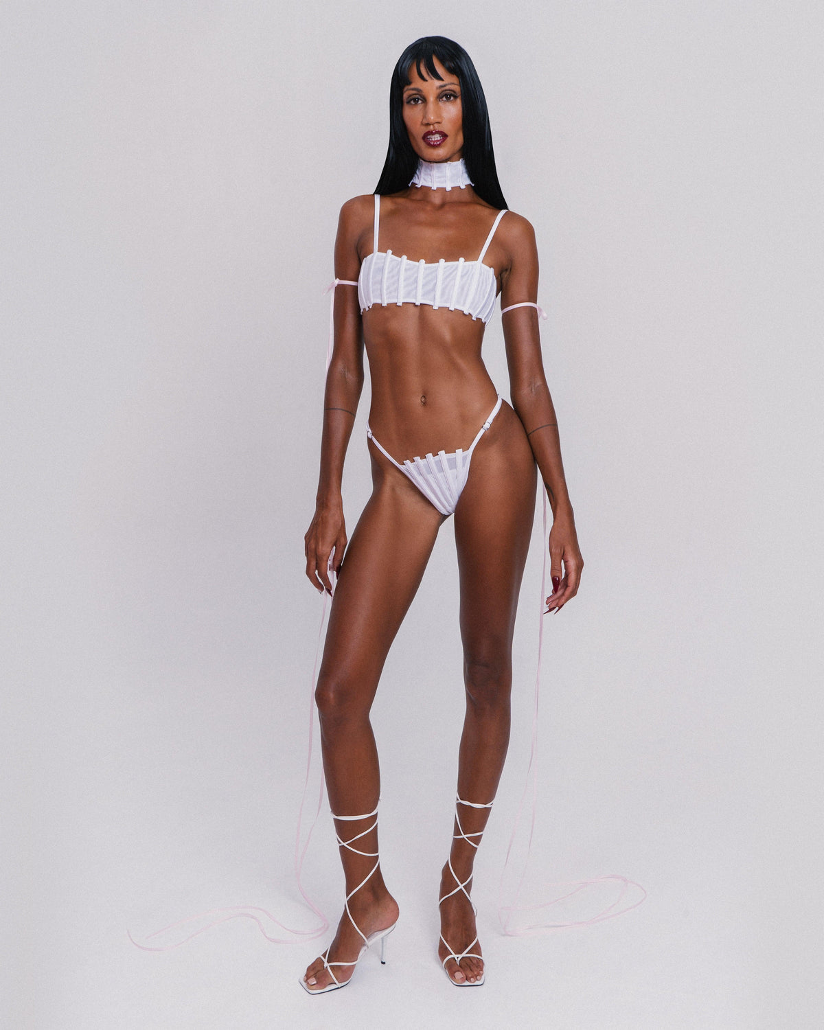 Corset Bikini Bottom in White