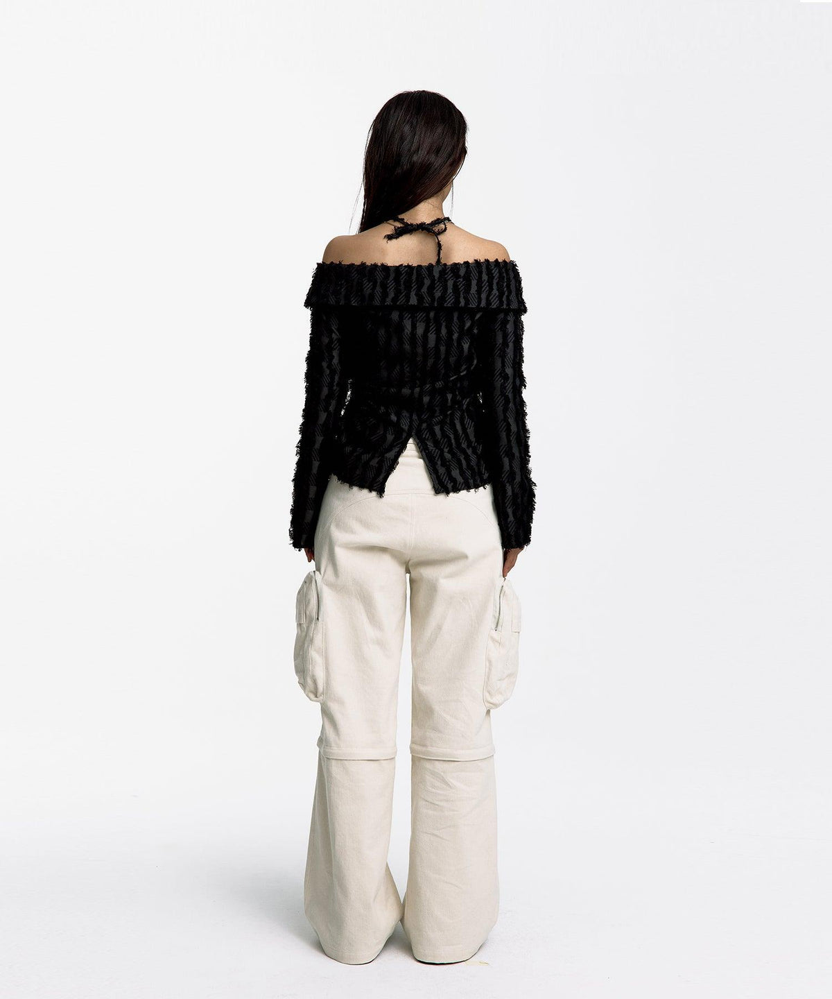 Detachable Cargo Pants in Black