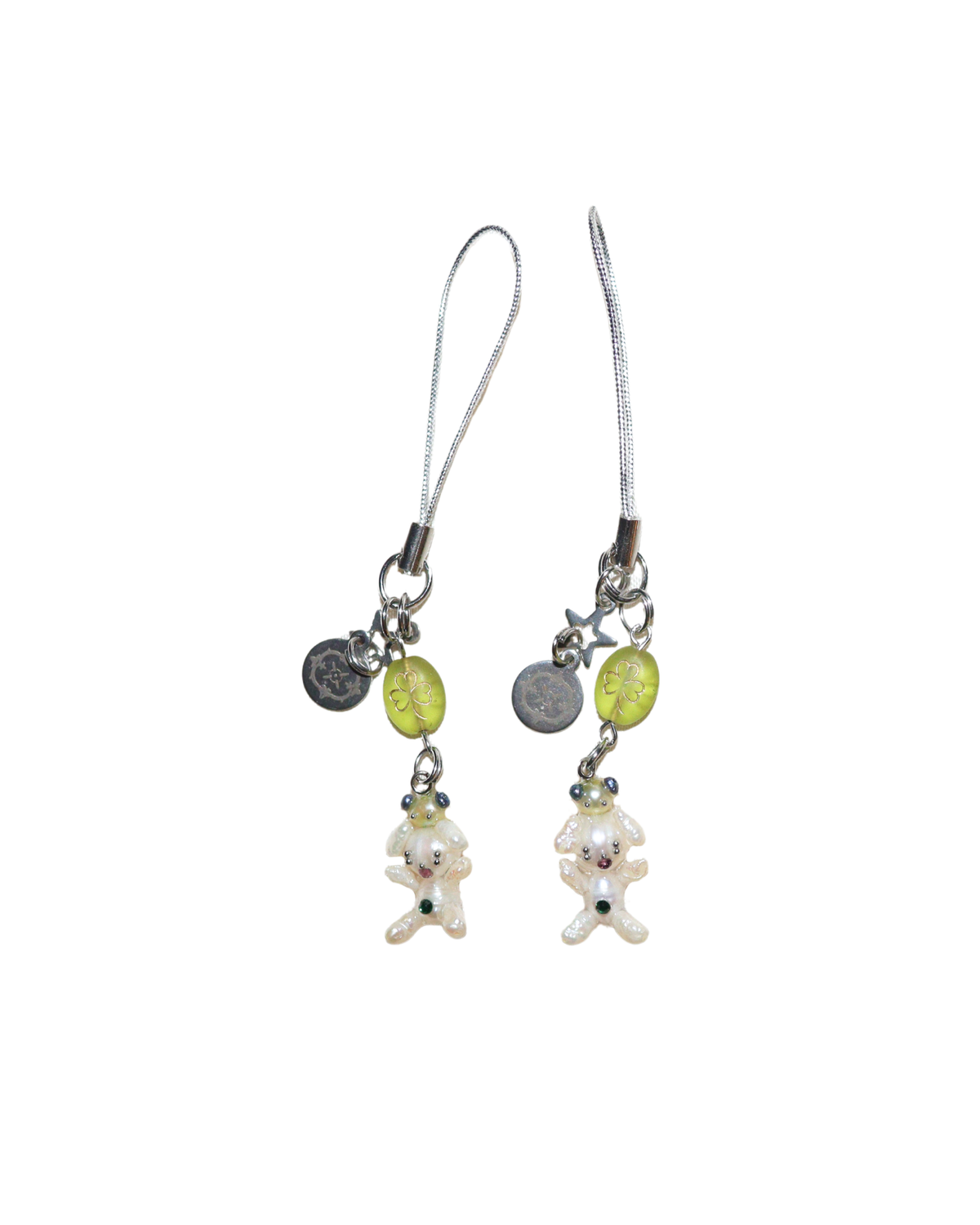 Pearl Lucky Charms in Silver
