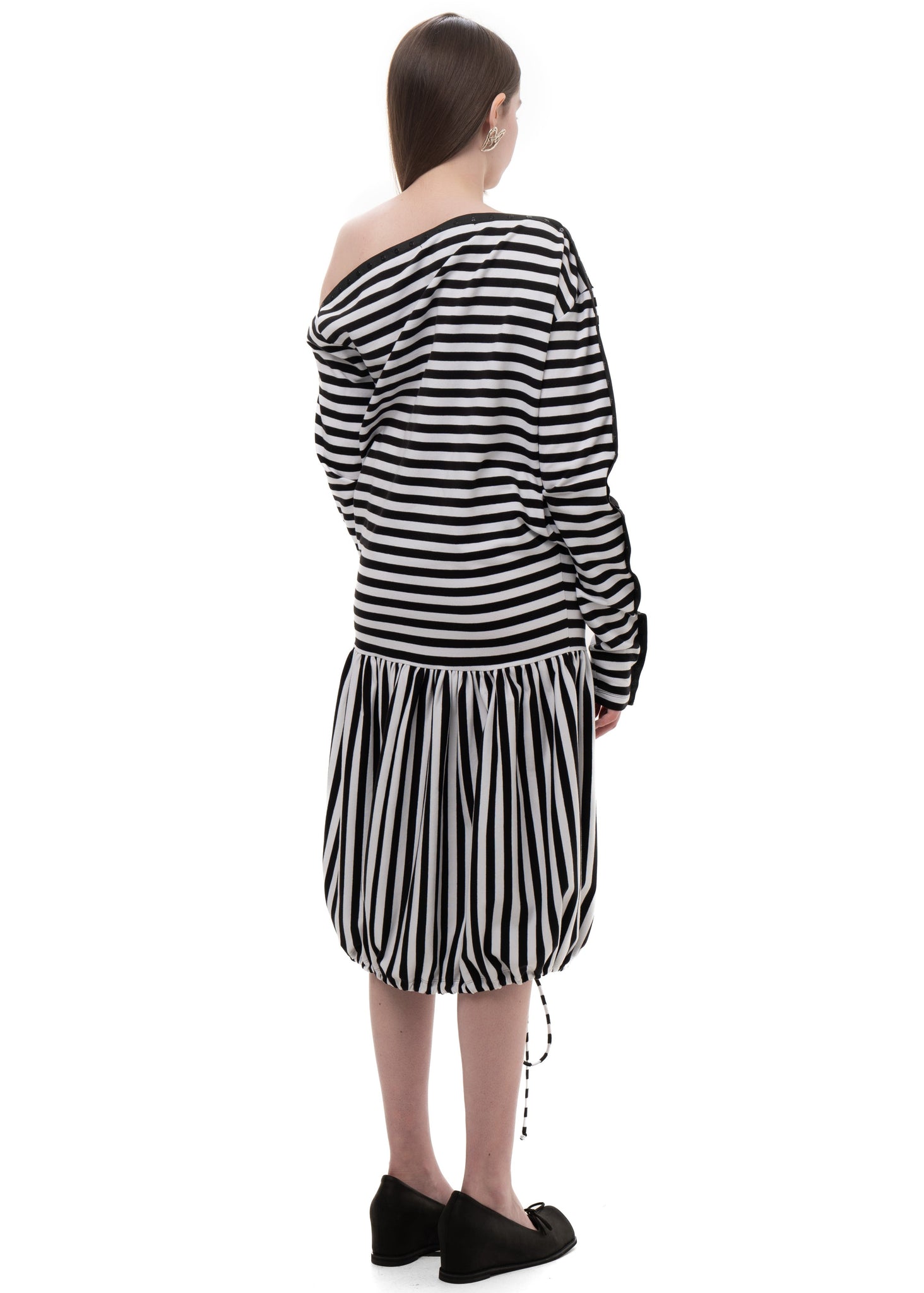 Striped Snap Dress