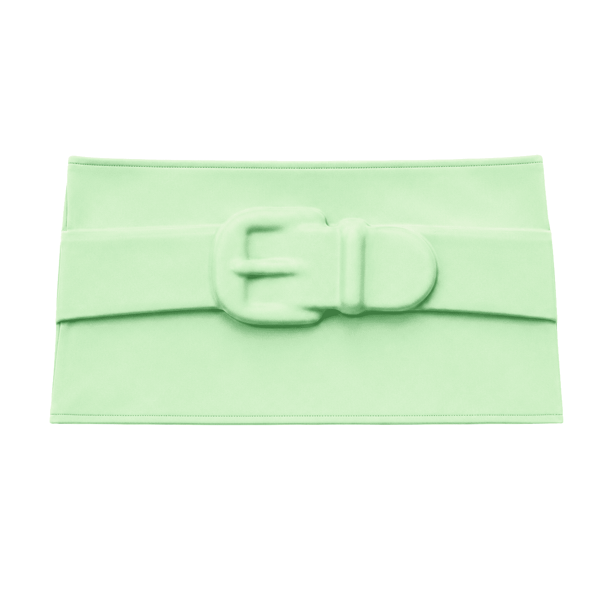 Buckle Me Mini Skirt in Green
