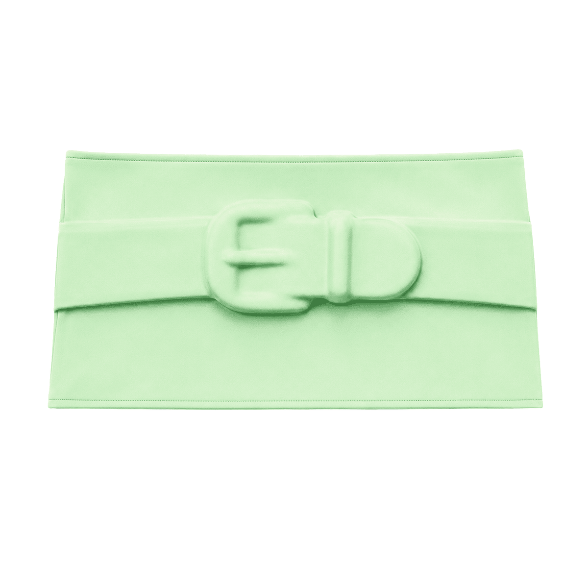 Buckle Me Mini Skirt in Green