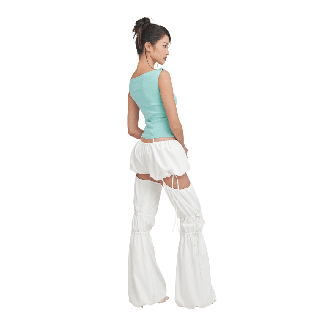 Bubble Shorts in White