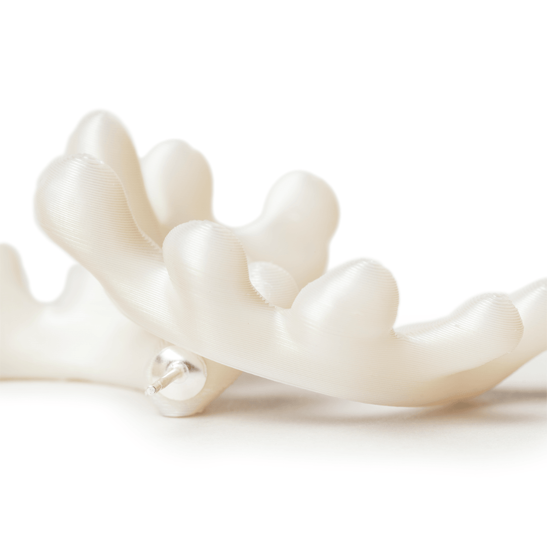 Corola Earrings in White