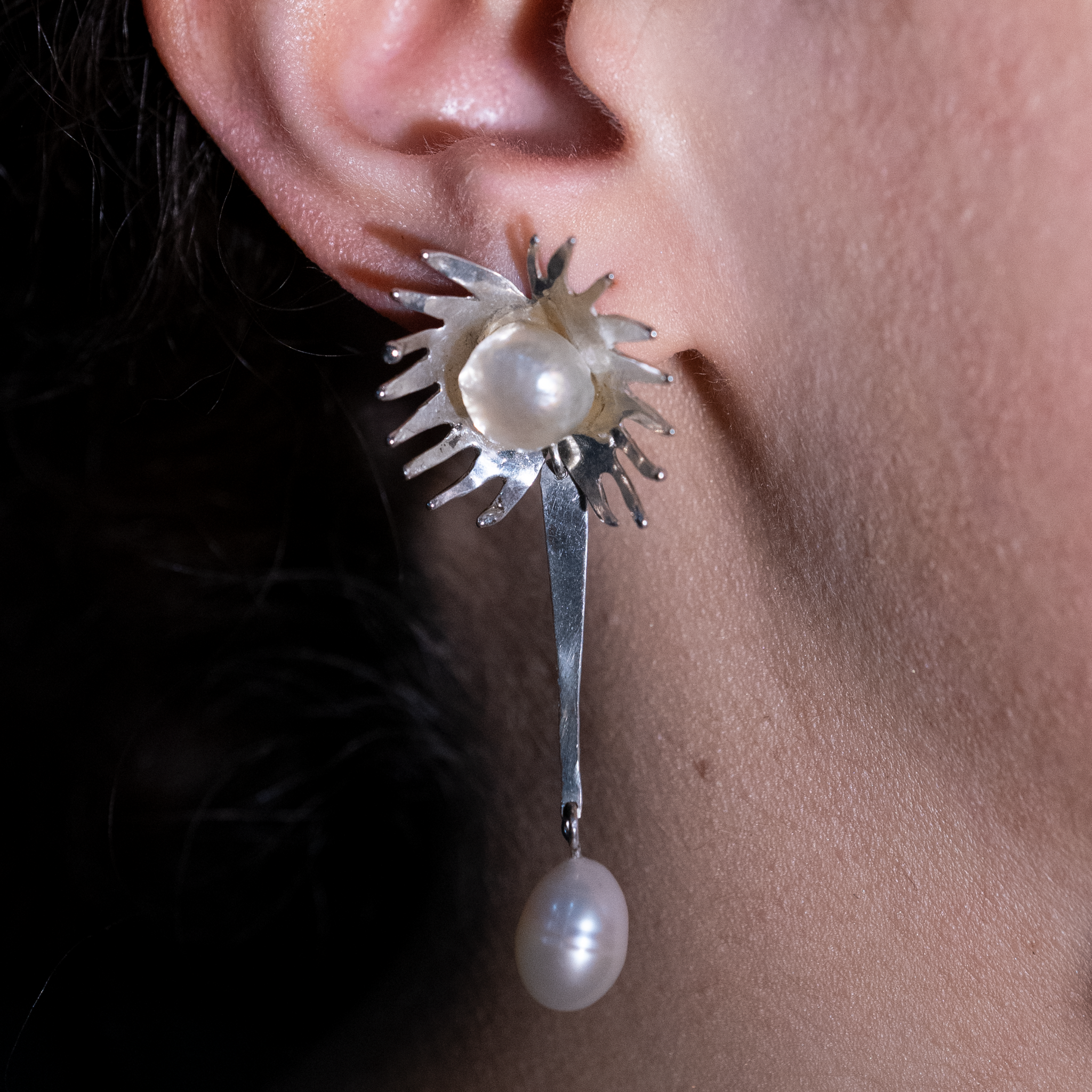 Spore Flower Earrings - Dangle