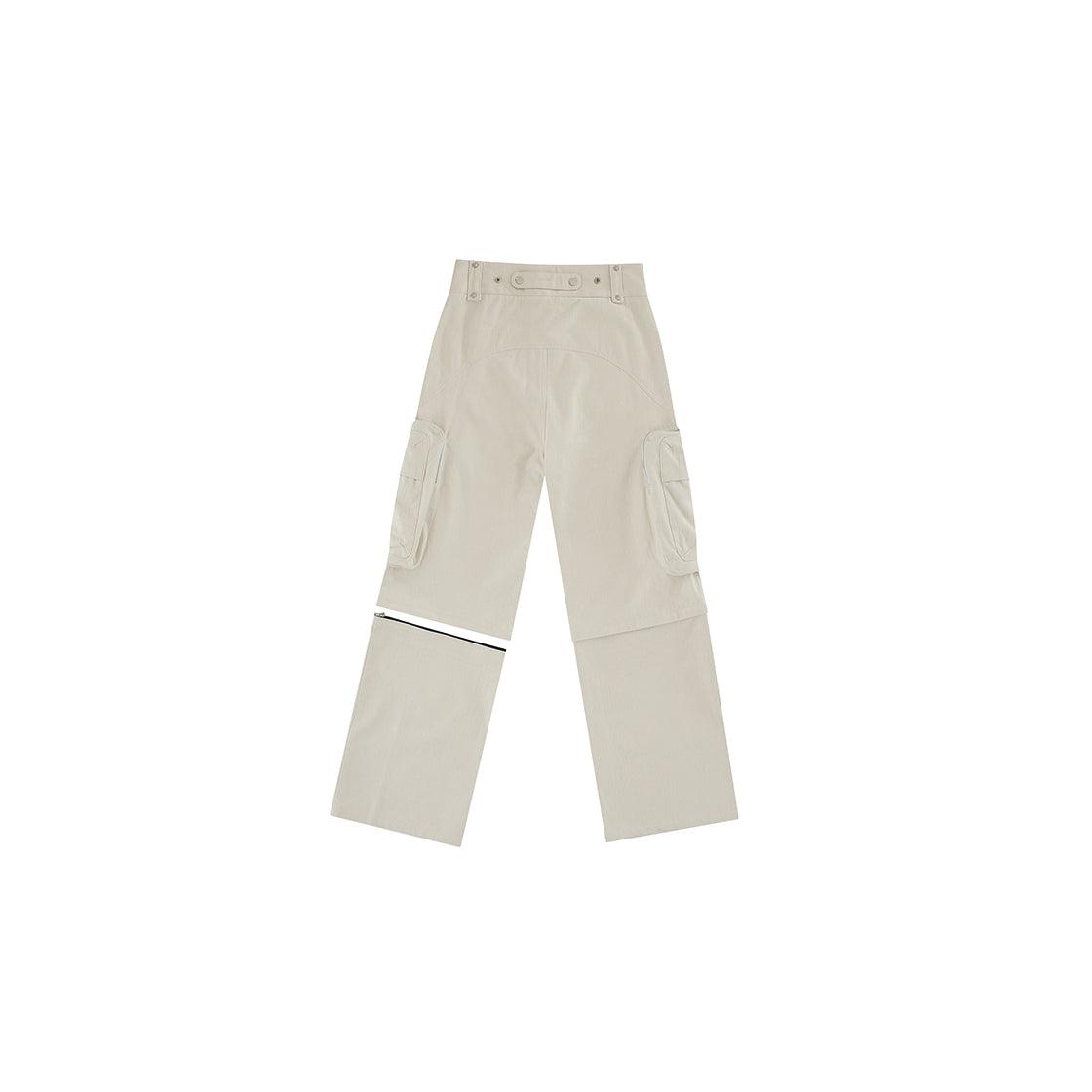Detachable Cargo Pants in Cream