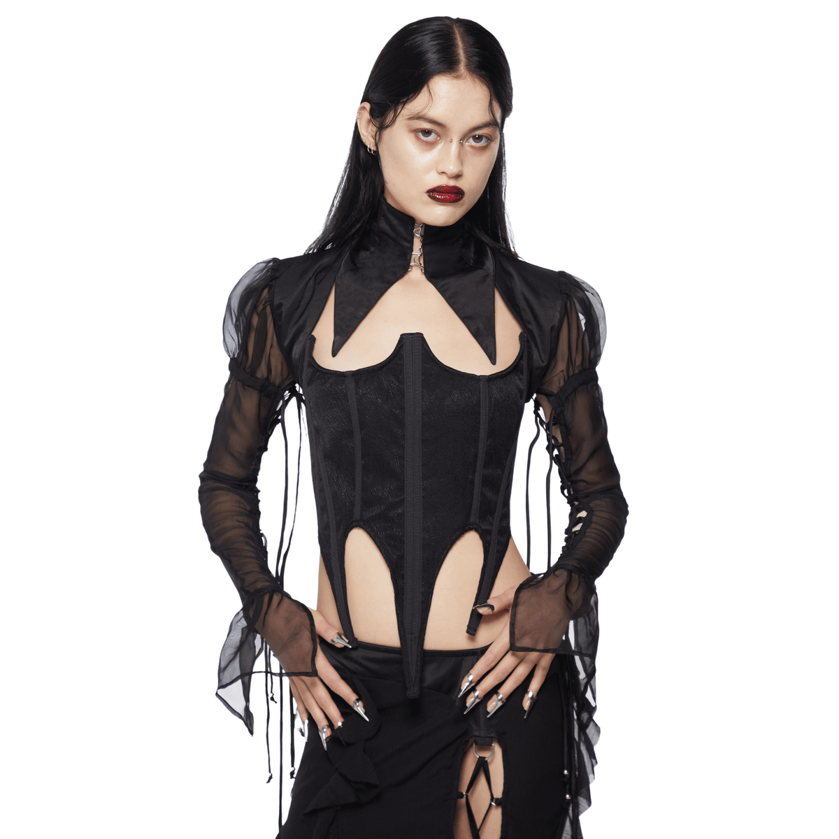 Dagger Corset in Black