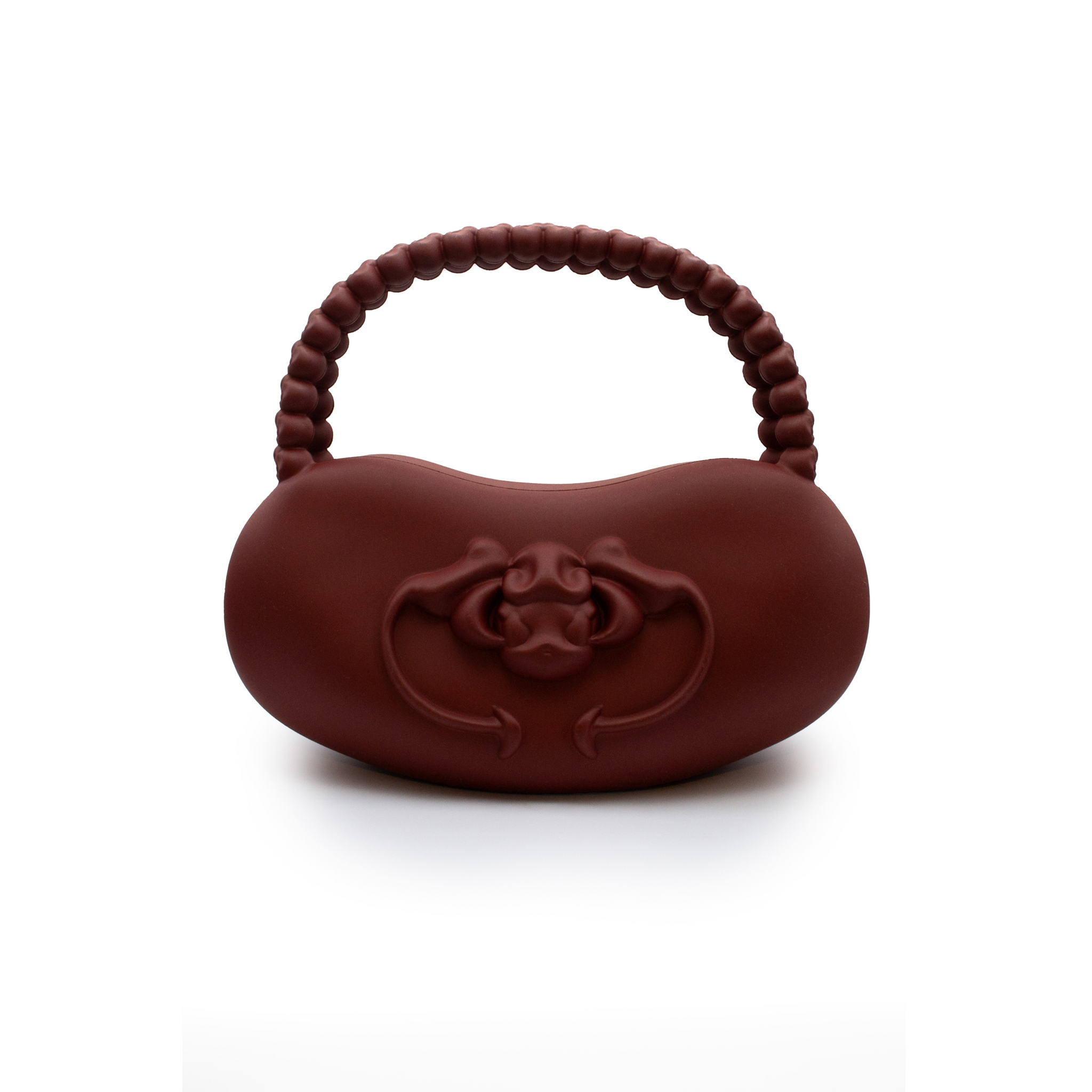 Cherry Red Charm Handle Bag