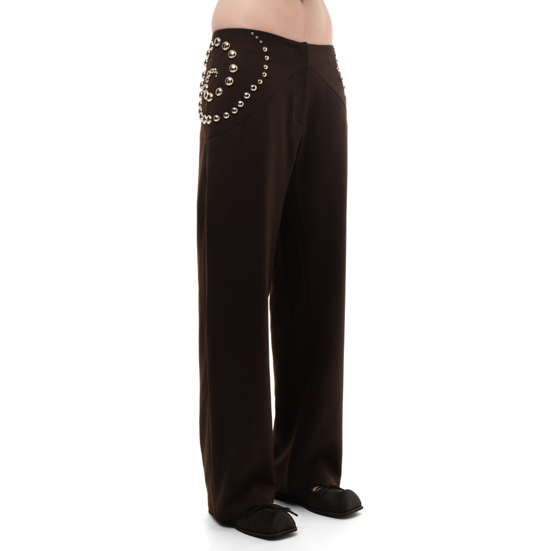 Studded Spiral Trousers