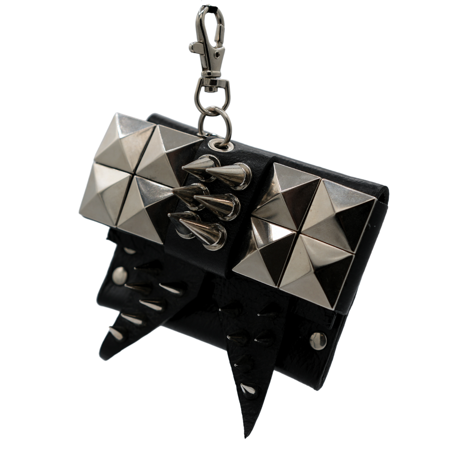 실버 스파이키 동전 지갑