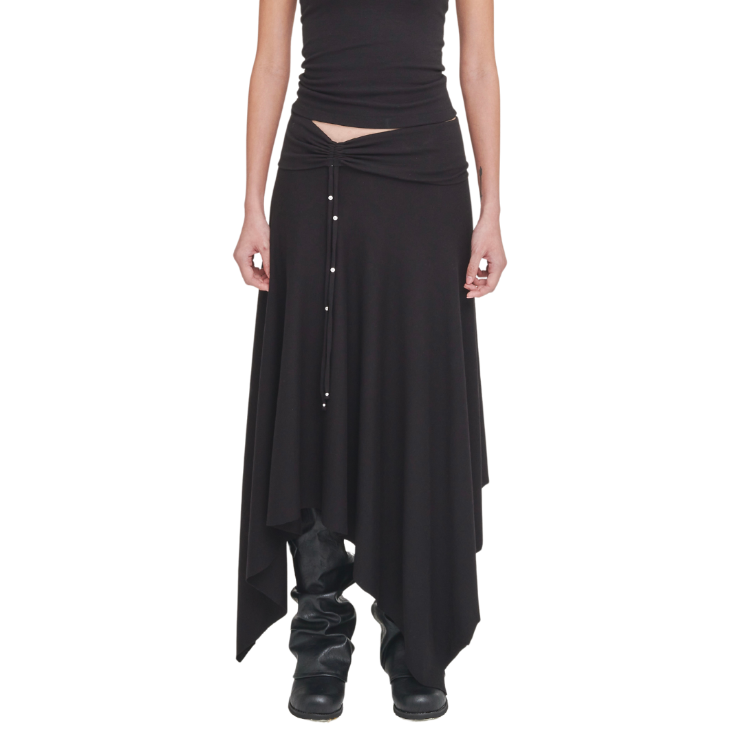 Black Gatherer Skirt/Dress