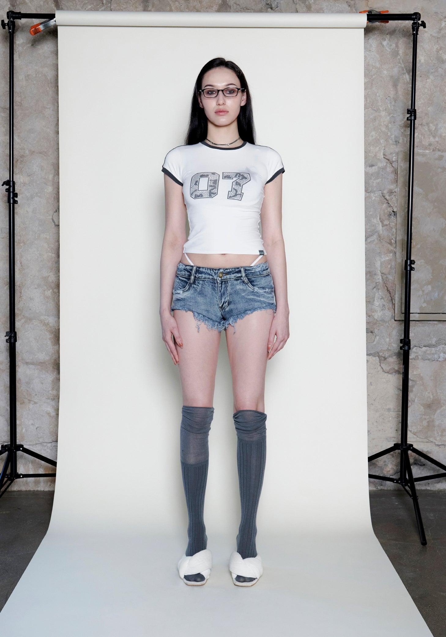 White 07 Star Slim Tee