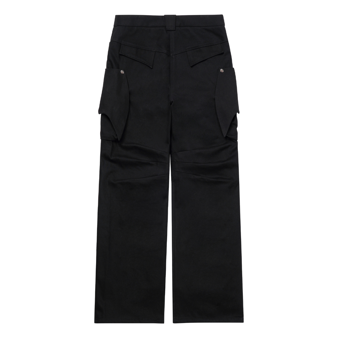 Demonic Wings Cargo Pants in Charcoal Grey