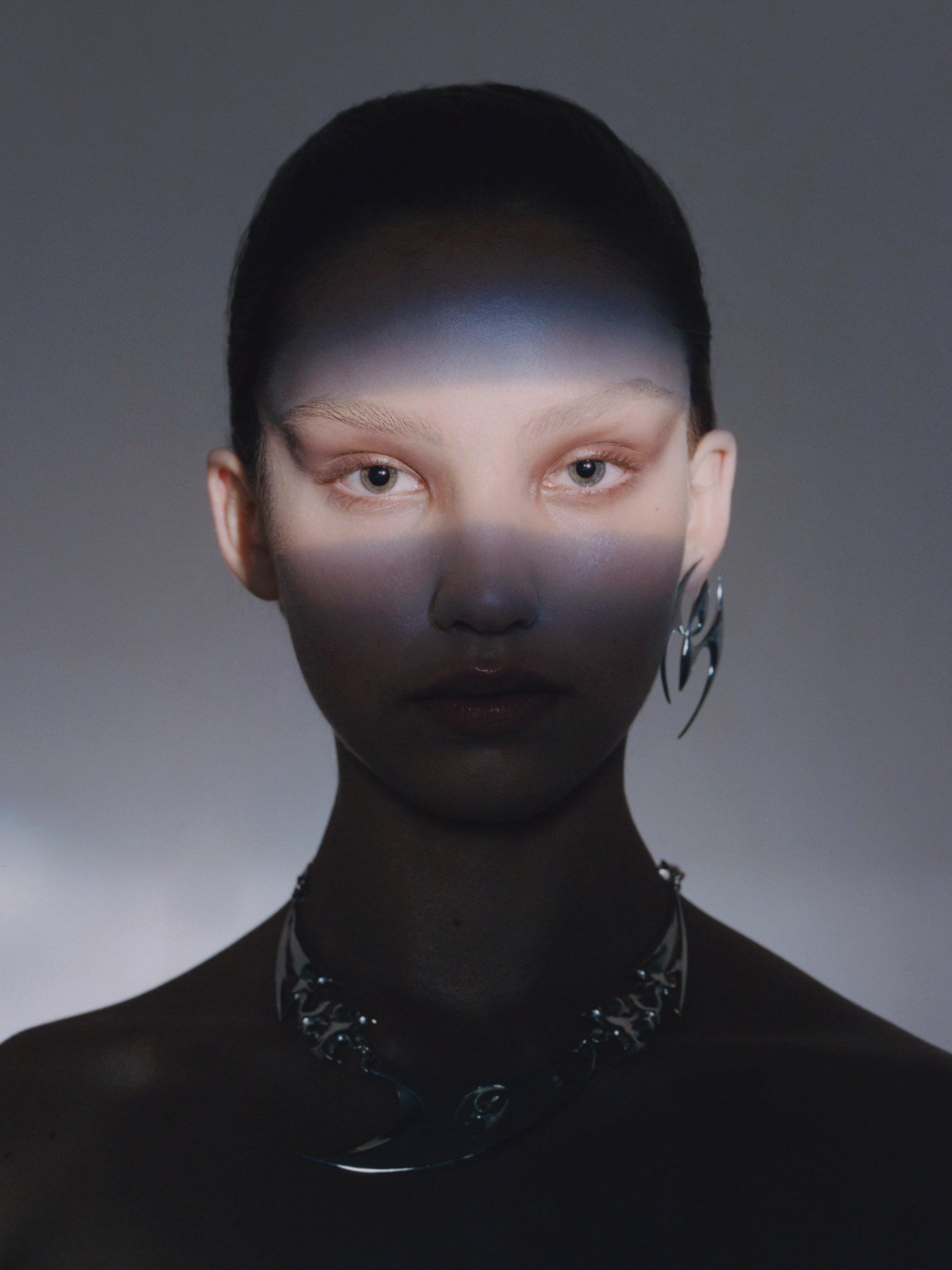 빅 시도리아 실버 귀걸이