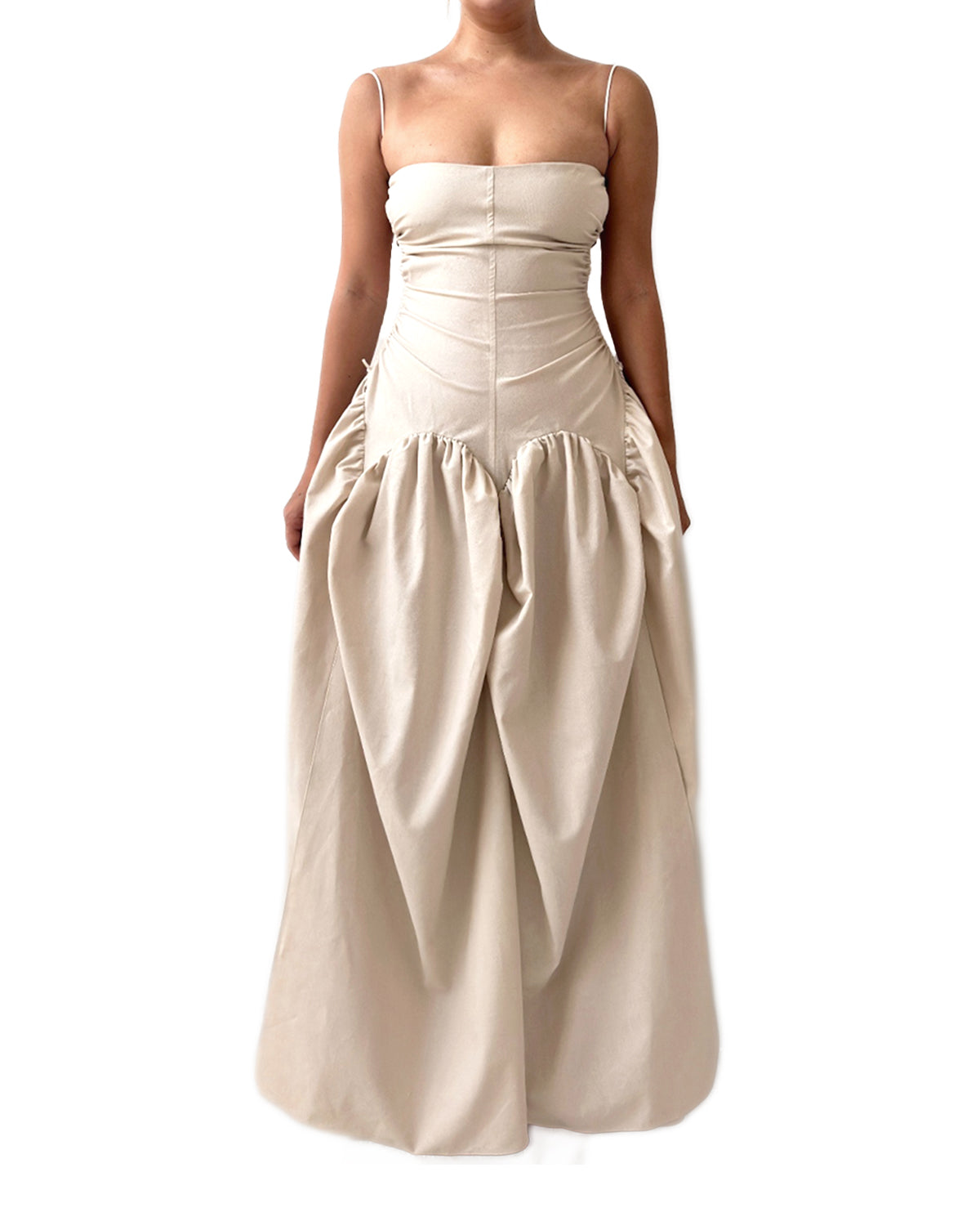 Open Back Cami Bubble Maxi Dress S Open Back Cami Bubble Maxi Dress S