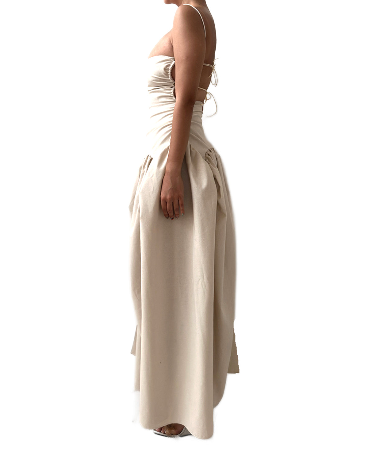 Open Back Cami Bubble Maxi Dress S Open Back Cami Bubble Maxi Dress S