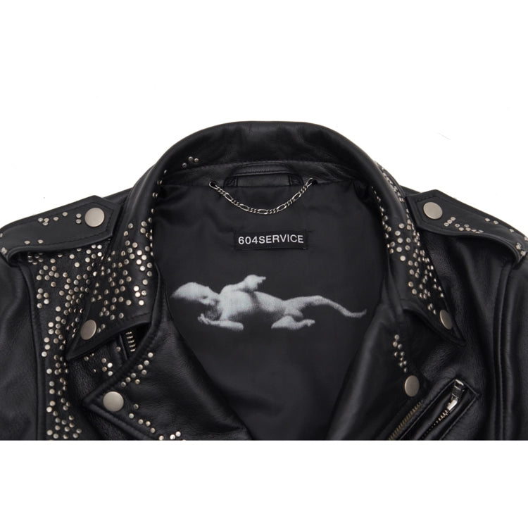 Studded Biker Leather Jacket