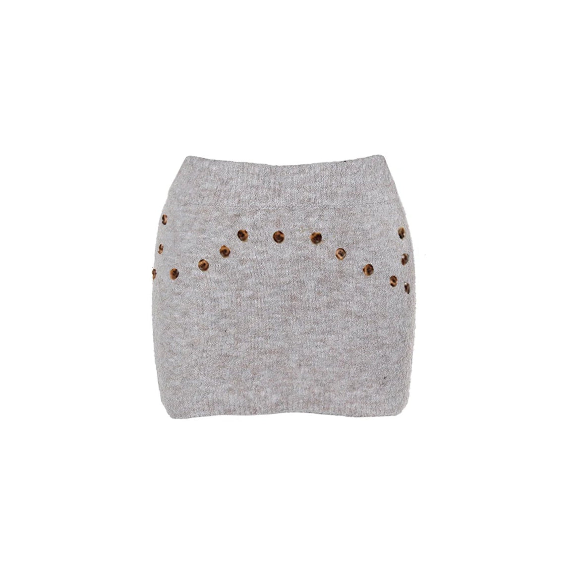 Foam Knit Mini Skirt